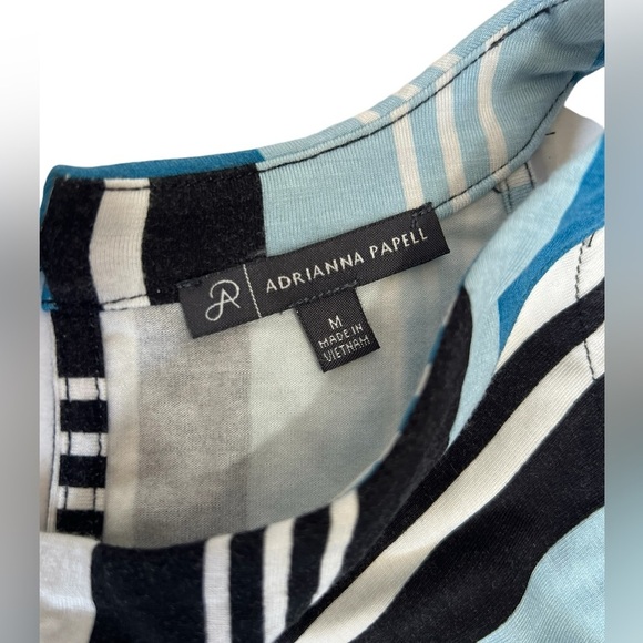 Adrianna Papell - Womens Sleeveless Striped Top Sz. MD - Picture 2 of 8